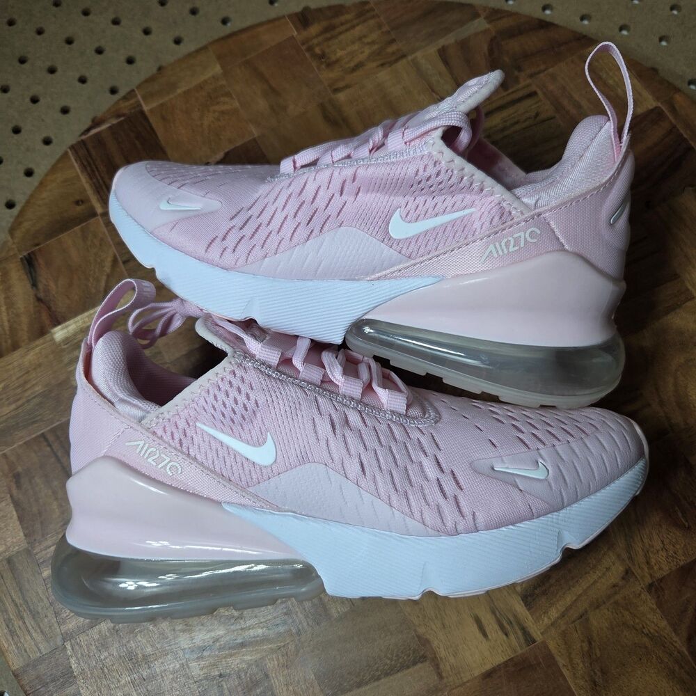 RARE Nike Air Max 270 GS Soft Pink White Youth Size 3.5Y /Women Size 5